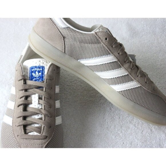 Adidas Men's Gazelle Indoor Pro Shoes Brown Charcoal White Sizes NIB JS0666 - Picture 4 of 5